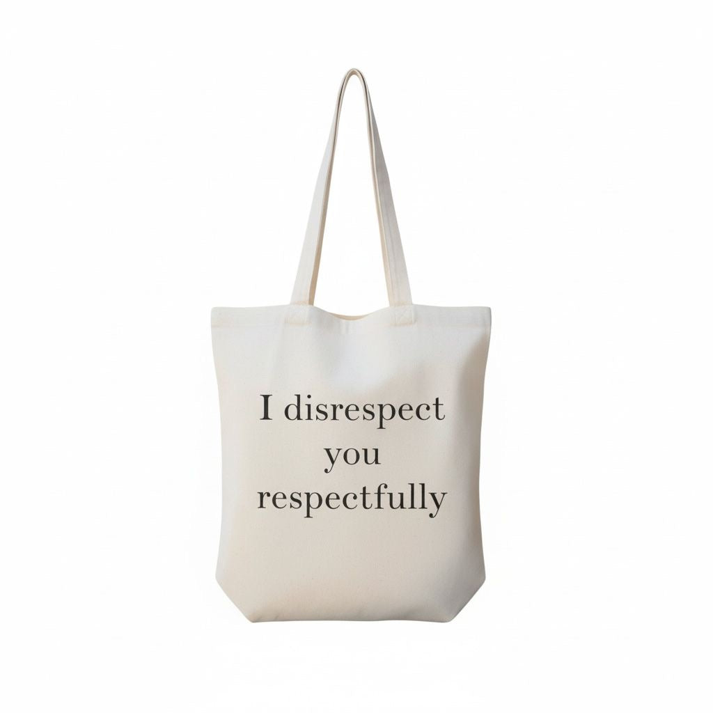 I disrespect you respectfully