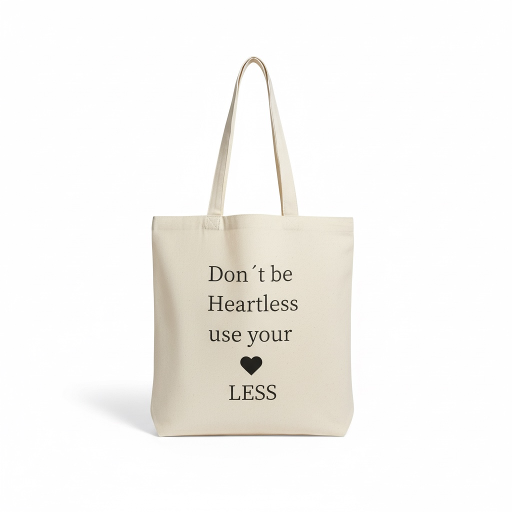Don‘t be heartless use your heart less